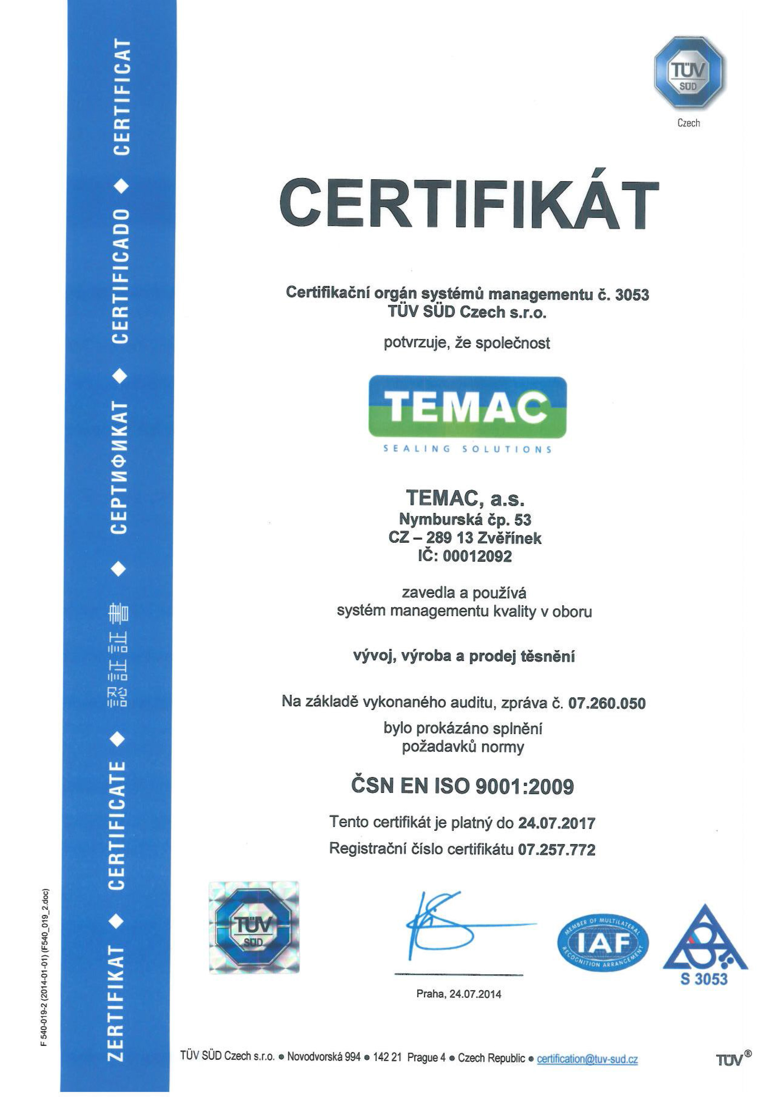 ISO 9001 Čj2
